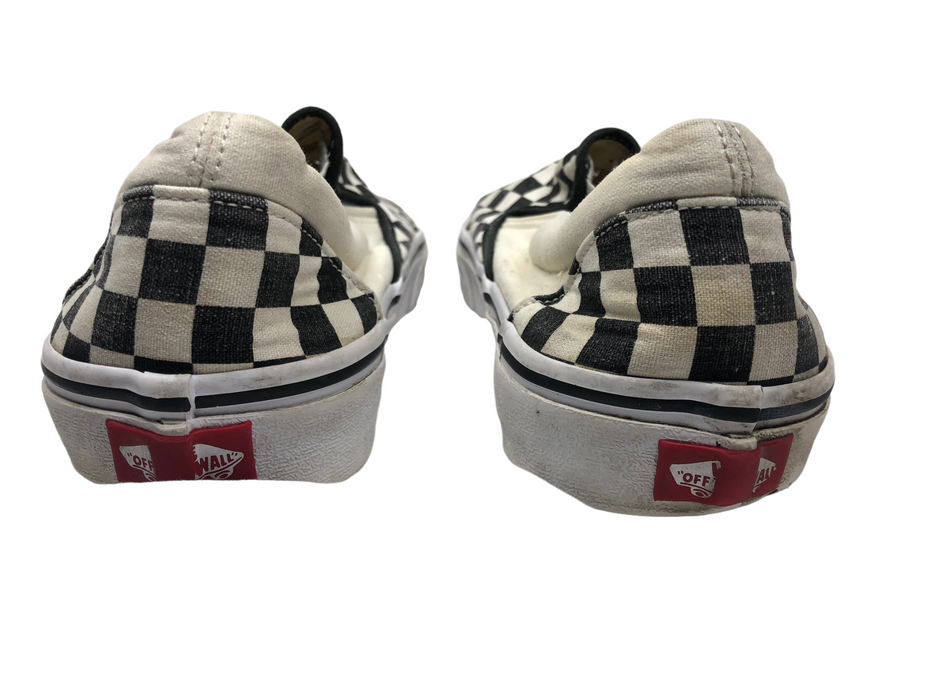 Vans Checkerboard Slip-On White Black Skateboarding Shoes Men (Size 11.5) 721565