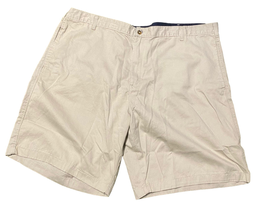 Saddlebred Men's Flat in Front Shorts Khaki (Big & Tall: 44 x 10) NWT!