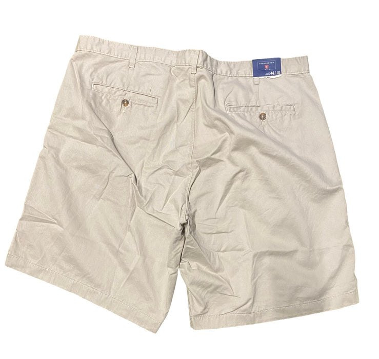 Saddlebred Men's Flat in Front Shorts Khaki (Big & Tall: 44 x 10) NWT!