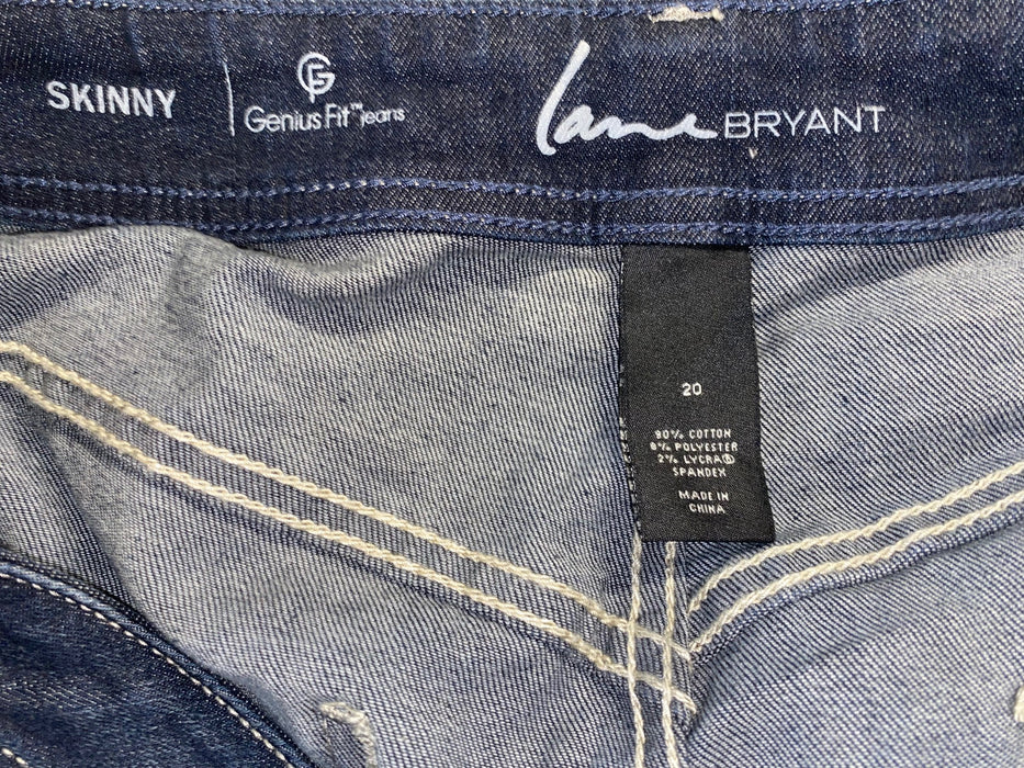 Lane Bryant Women's Skinny Genius Stretch Fit Jeans Blue (Plus Size: 20)