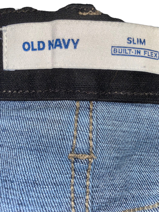 Old Navy Men's Slim Built-in-Flex Jeans Blue Wash (Size: 38 x 32)