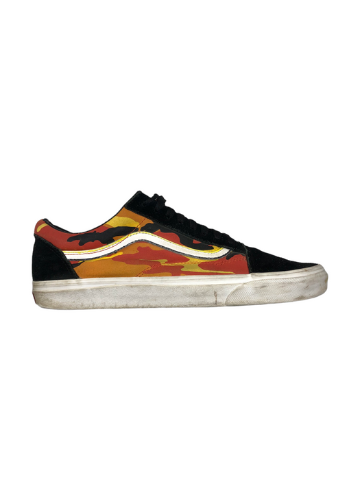 Vans Old Skool Orange Camo Black Skateboarding Shoes Men's (Size: 12) 500714