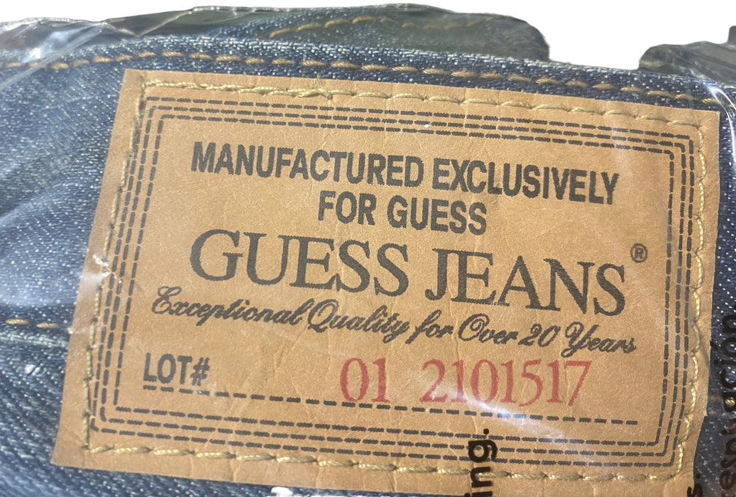 Guess Men's Grit Rocker Slim Straight Distressed Jeans Blue (Size: 38 x 32)