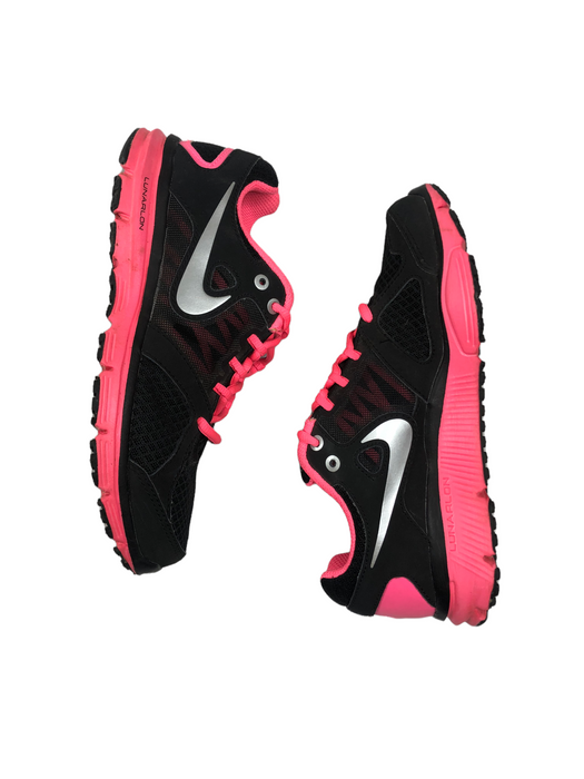 Nike Lunar Forever 2 Black Pink Running Shoes Women's (Size: 6) 554895-002