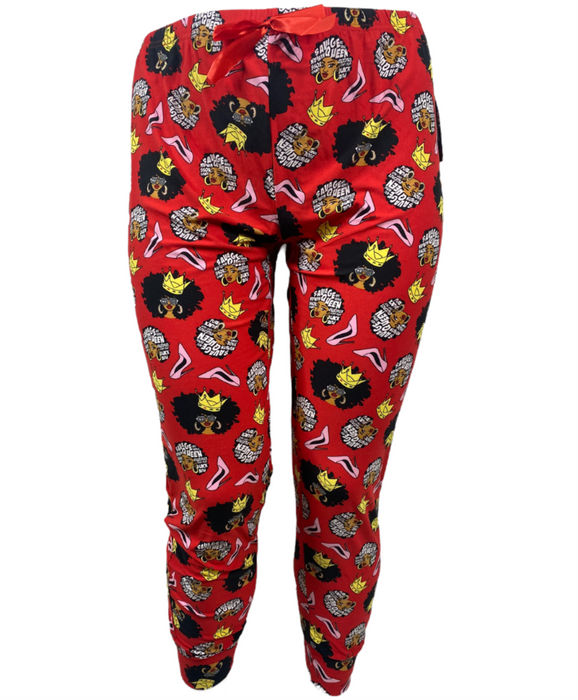 Make It Srains Women's Red "Savage Queen" Soft Cozy Pajamas