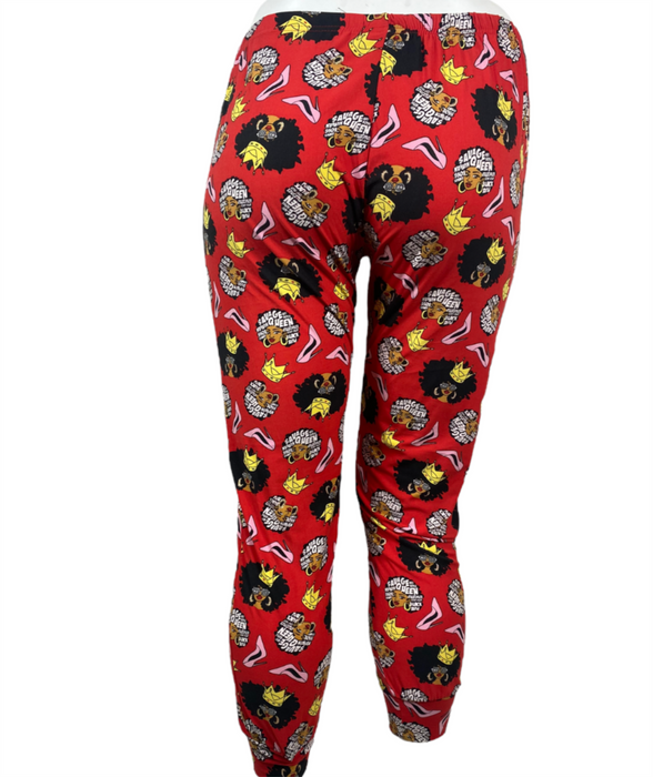 Make It Srains Women's Red "Savage Queen" Soft Cozy Pajamas