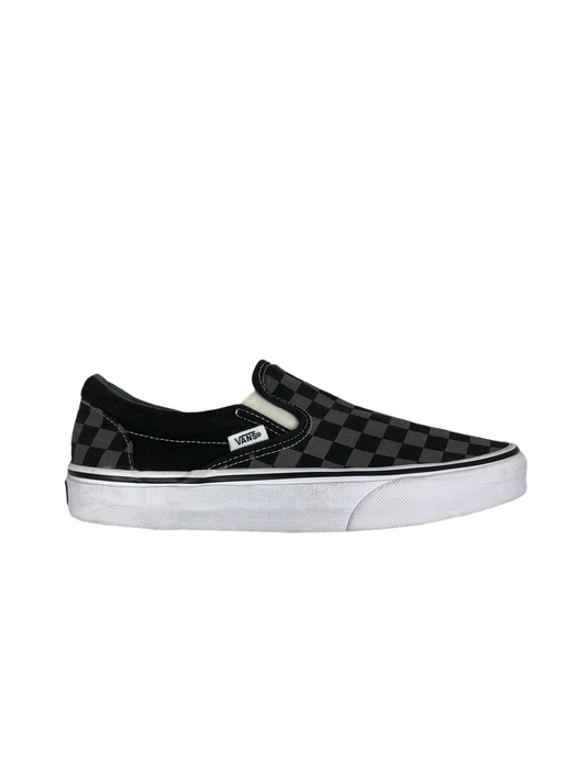 Vans Checkerboard Slip-On Black Grey Skateboarding Shoes Men's (Size 7.5) 721565