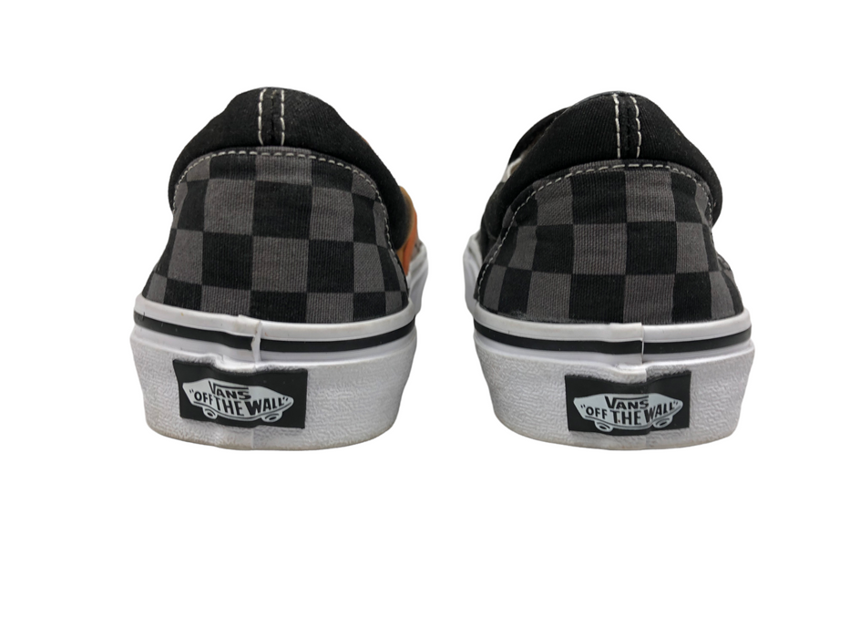 Vans Checkerboard Slip-On Black Grey Skateboarding Shoes Men's (Size 7.5) 721565