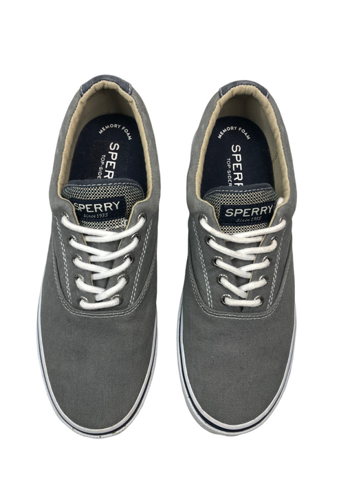 Sperry Top-Sider Halyard CVO Gray White Sneaker Shoes Men's (Size: 9.5) 1772706