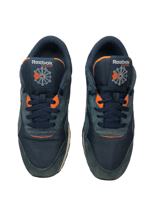 Reebok Classic UK Blue Orange Walking Sneaker Shoes Men's (Size: 10) 228915