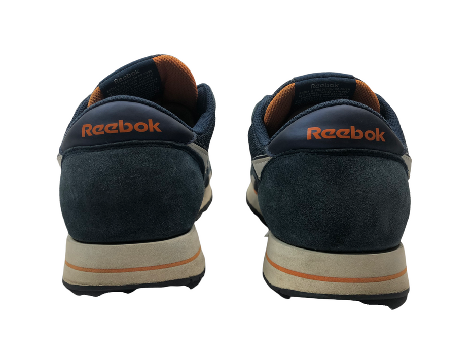 Reebok Classic UK Blue Orange Walking Sneaker Shoes Men's (Size: 10) 228915