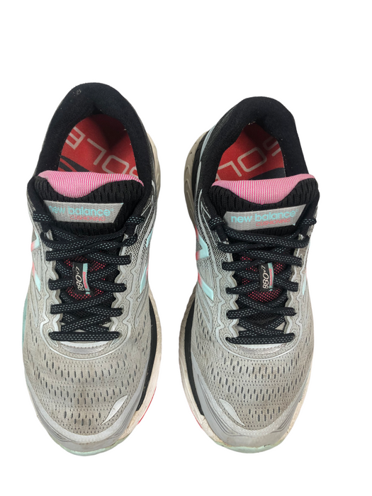 New Balance 880 v7 Gray Pink Comfort Walking Shoes Women's (Size: 8.5) WL880G7