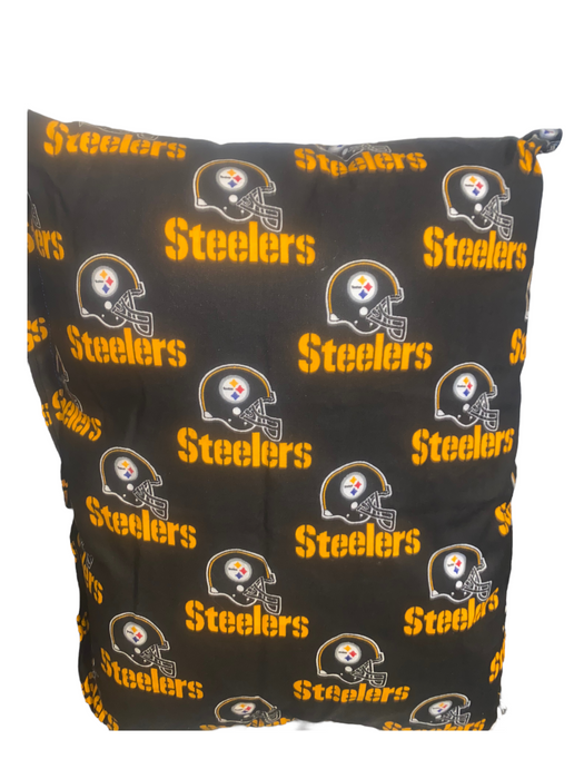 Pittsburgh Steelers NFL Hand Made Decorative Pillow Black & Gold (Size: 17 x 13)