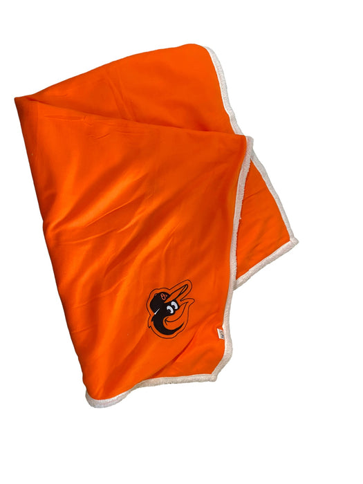 Baltimore Orioles MLB Fleece Throw Blanket Orange (Size: 60 x 50)