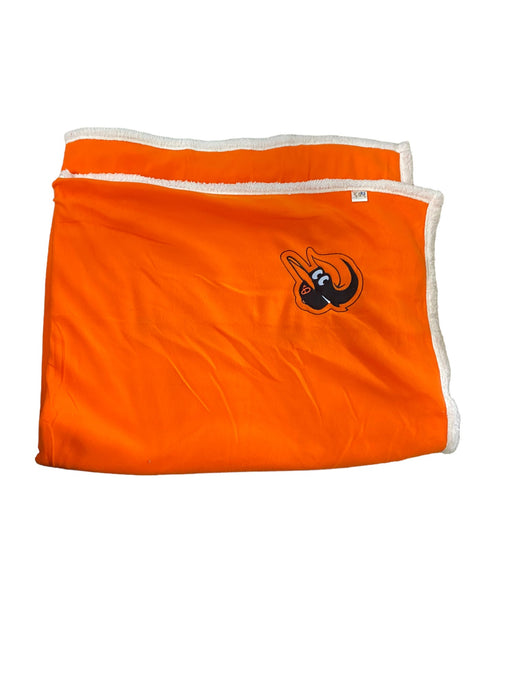 Baltimore Orioles MLB Fleece Throw Blanket Orange (Size: 60 x 50)