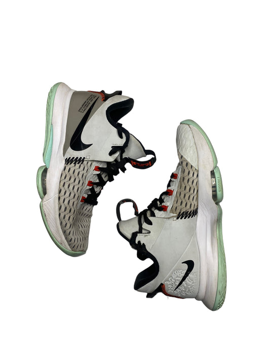 Nike Lebron Witness 5 Grey White Basketball Shoes Men's (Size: 8) CQ9380-006