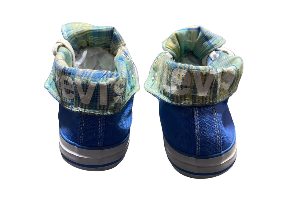 Levi Hamilton Buck II High Blue Sneaker Shoes Women's (Size: 8) 5261134V09