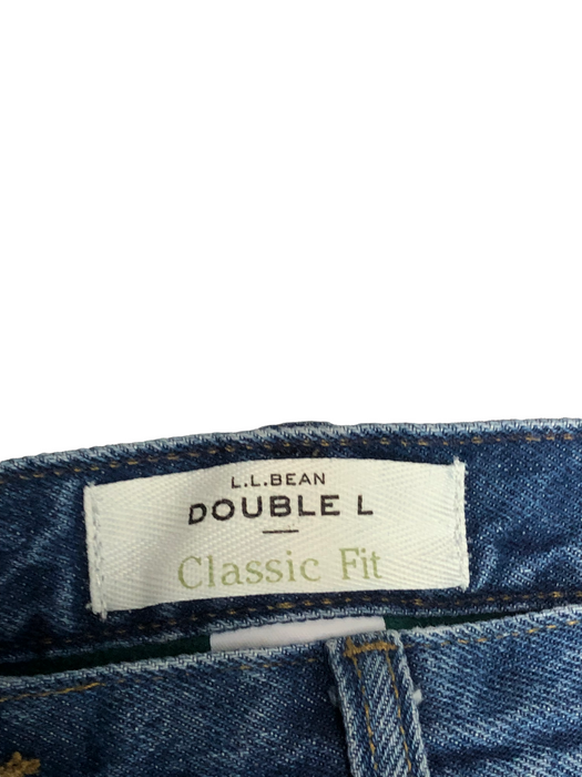 L.L. Bean Double L Classic Fit Insulated Med Wash Blue Jeans Men's (Sz: 38 x 34)