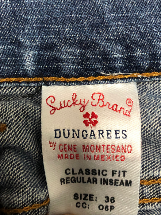 Lucky Brand Rivington Classic Fit Med Wash Blue Jeans Men's (Size: 36 x 32)