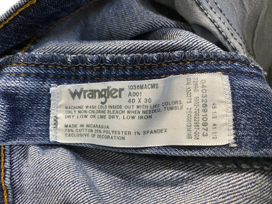 Wrangler Men's Advanced Comfort Slim Flex Fit Jeans Blue (Size: 40 x 30)