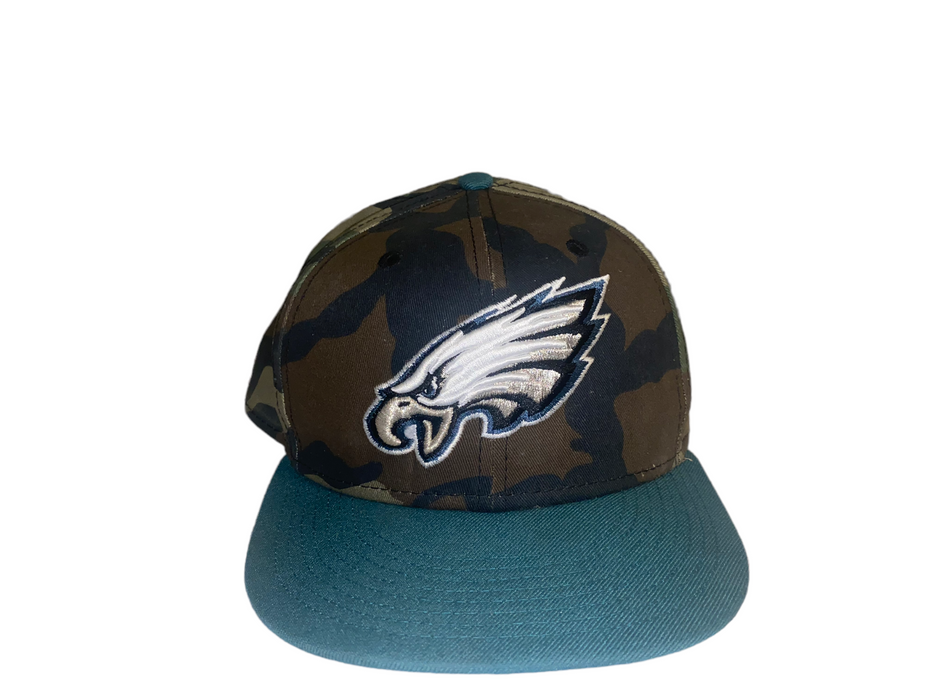 Philadelphia Eagles NFL Camo 9Fifty New Era Fitted adjustable Hat (One Size)