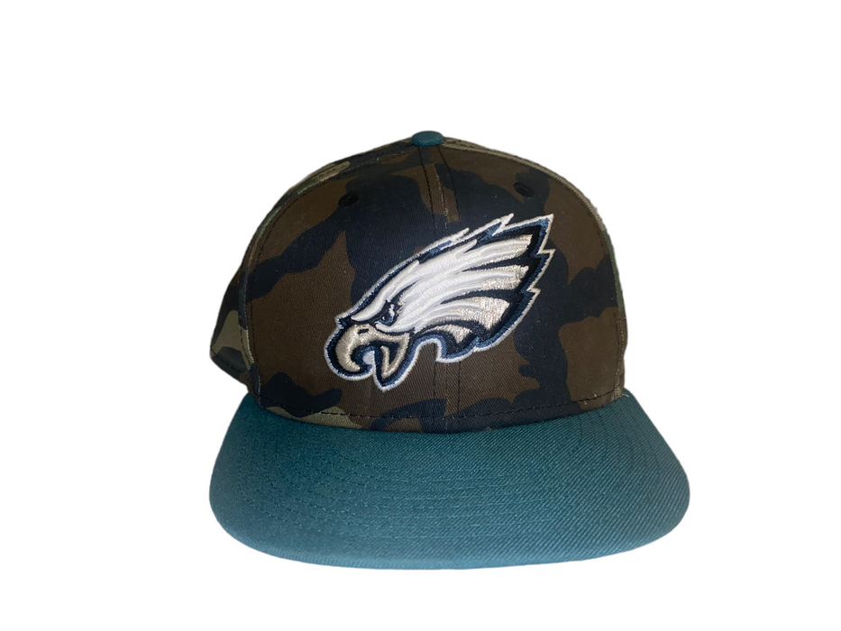 Philadelphia Eagles NFL Camo 9Fifty New Era Fitted adjustable Hat (One Size)