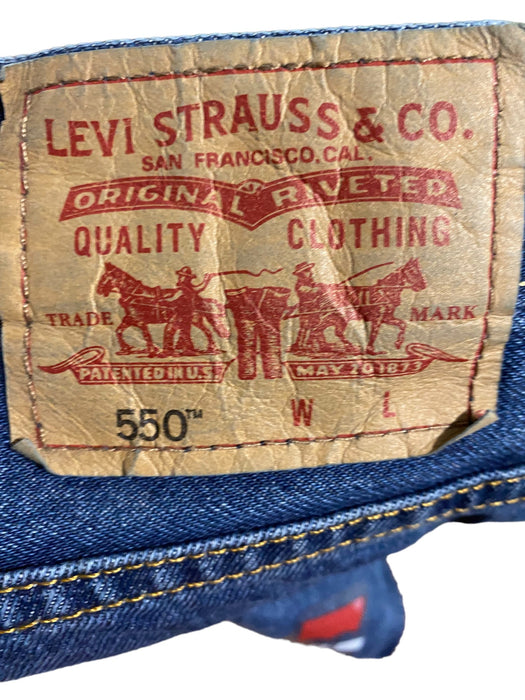 Levi's 550 Men's Relaxed Fit Med Wash Jeans Blue (Big & Tall: 48 x 32) NWT