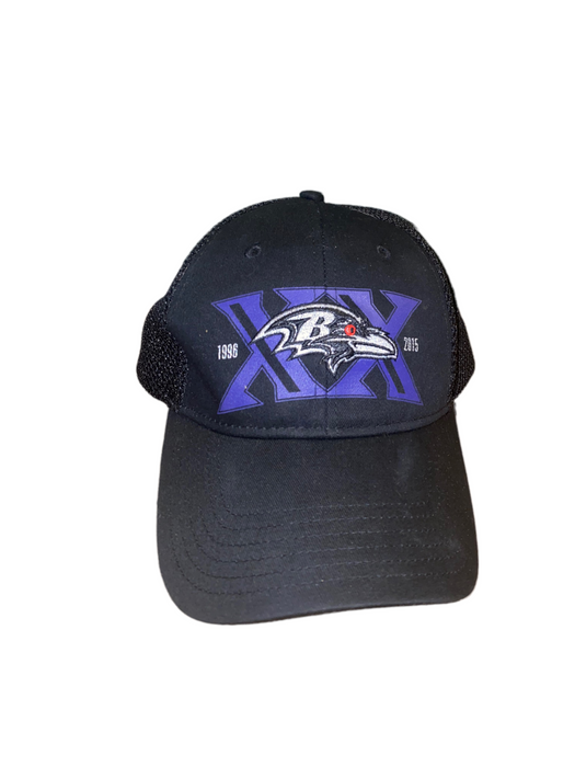 Baltimore Ravens NFL Men's Super Bowl Champion Mesh Snapback Breathable Hat BLK