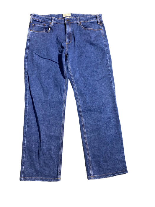 Orvis Men's Five Pocket Straight Flex Jeans Blue (Size: 38 x 30)