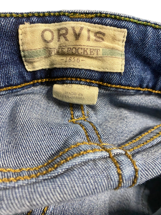 Orvis Men's Five Pocket Straight Flex Jeans Blue (Size: 38 x 30)