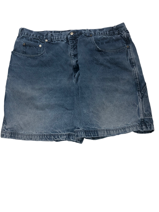 Yes Men's Heavy Cotton Carpenter Denim Shorts Medium Wash Blue (Size: 48)