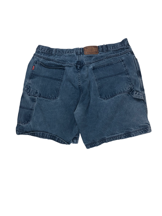 Yes Men's Heavy Cotton Carpenter Denim Shorts Medium Wash Blue (Size: 48)