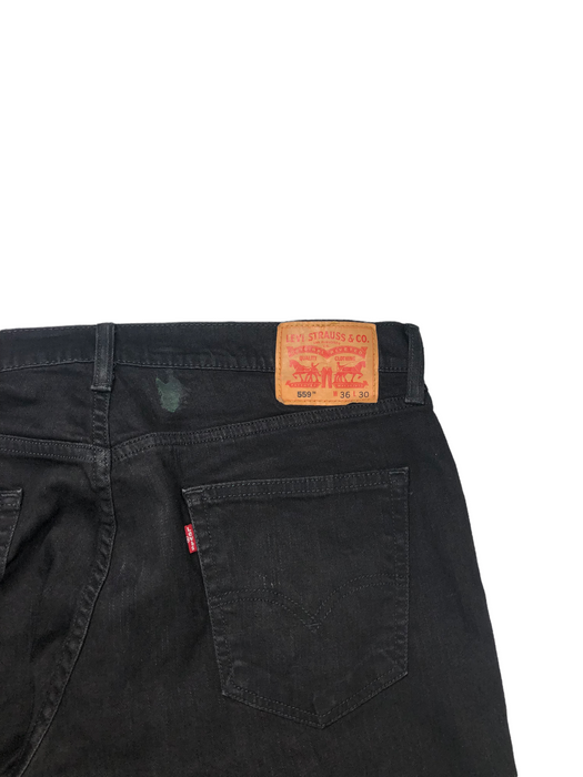 Levi's 559 Relaxes Fit Stretch Black Jeans Men's (Size: 36 x 30) 005590239