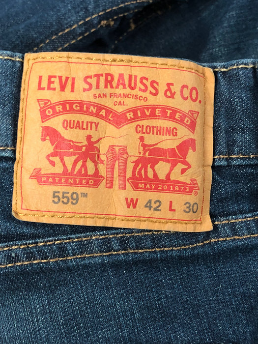 Levi's 559 Relaxed Fit Stretch Med Wash Blue Jeans Men's (Size: 42 x 30) 5590340