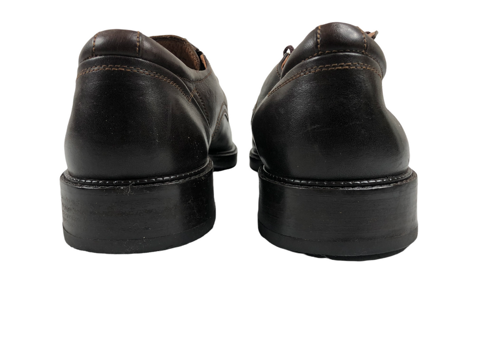 Johnston & Murphy Leather Brown Round Toe Dress Shoes Men's (Size: 13M) 20-9402