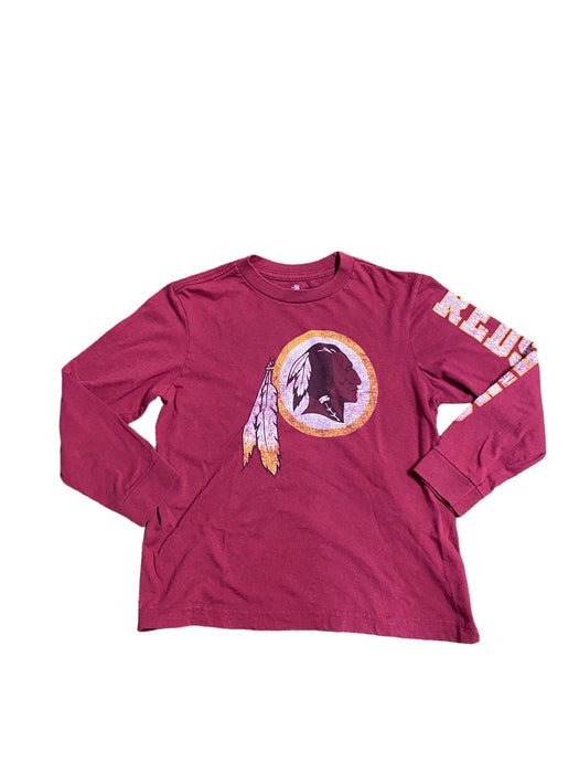 Redskins NFL Boys Long sleeve Team Logo T-Shirt Burgundy (Size: M)