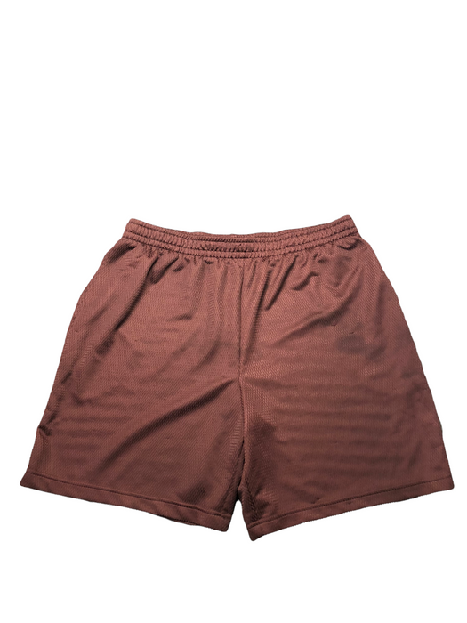 Athletic Mesh Breathable Basketball Shorts Burgundy Men's (Size: XL)