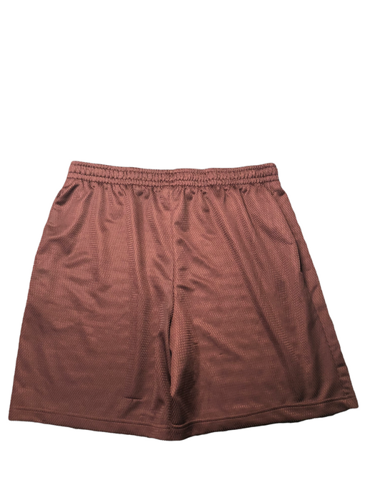 Athletic Mesh Breathable Basketball Shorts Burgundy Men's (Size: XL)