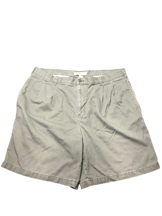 Cherokee Khaki Flat Front Army Green Shorts Men's (Size: 42)