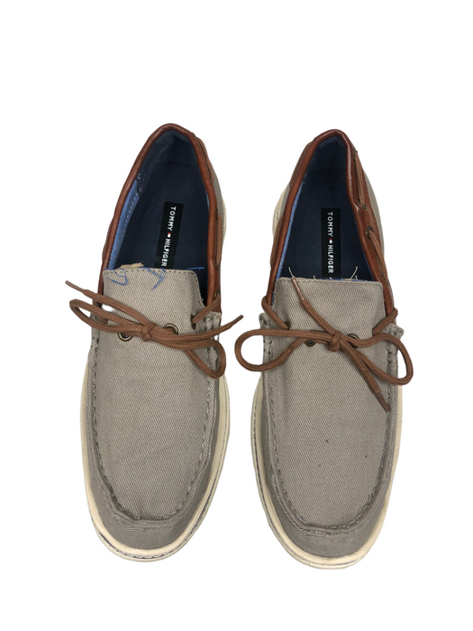 Tommy Hilfiger Lendal Beige Brown Boat Shoes Men's (Size: 9.5) TMFERN