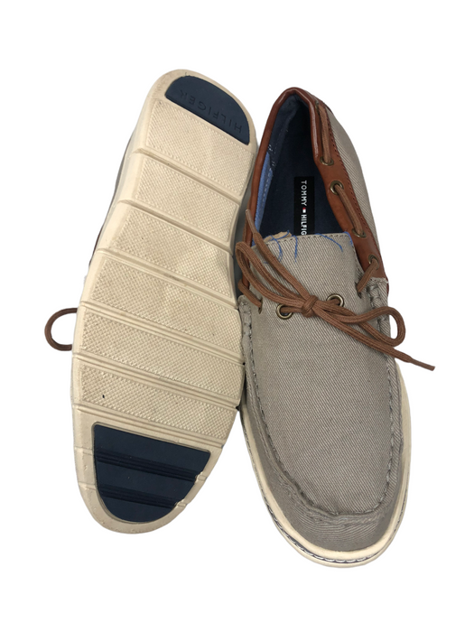 Tommy Hilfiger Lendal Beige Brown Boat Shoes Men's (Size: 9.5) TMFERN