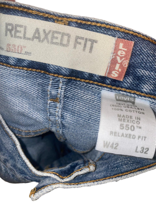 Levi's 550 Men's Vintage Relaxed Fit Blue Jeans (Size: 42 x 32) 5504886