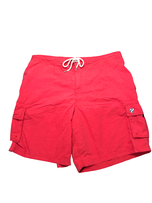 Cremieux Cargo Board Shorts Red Men's (Size: XL)