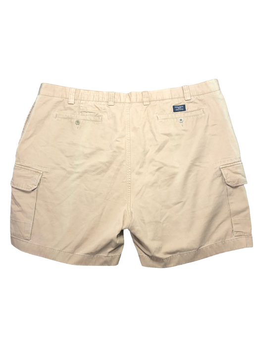 Nautica Men's Heavy Cotton Relaxed Fit Cargo Shorts Khaki (Big & Tall: 50W x 10)