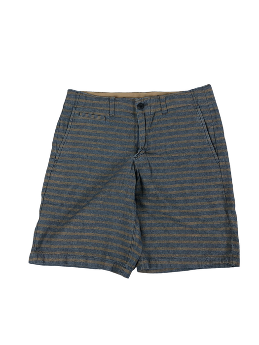 Gap Men Striped Casual Shorts Brown/Blue "The Lived in" (Size: 31 x 9)