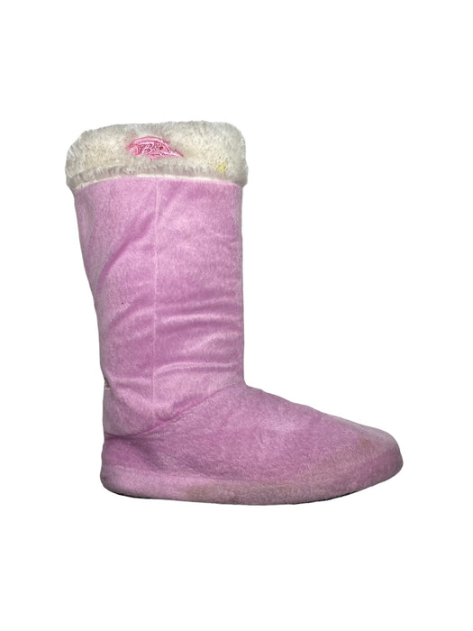 Baltimore Ravens 10 inch Pink Brest Cancer Fur Warm Boots Women's (Size: M)