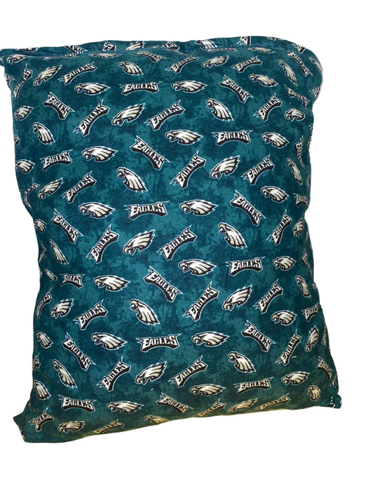 Philadelphia Eagles NFL Large Handmade Decorative Throw Pillow (Size: 25 x 19")