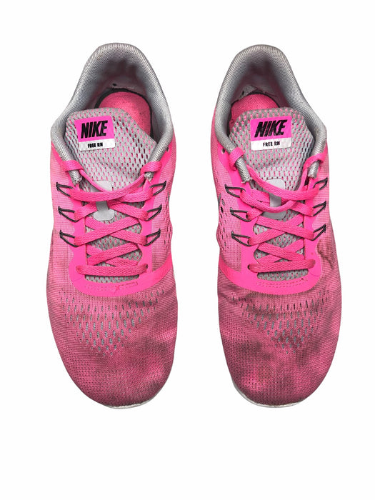 Nike Free RN GS 'Pink Blast' Sneaker Running Shoes Girls (Size: 6.5y) 833993-600