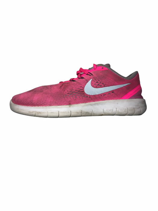 Nike Free RN GS 'Pink Blast' Sneaker Running Shoes Girls (Size: 6.5y) 833993-600