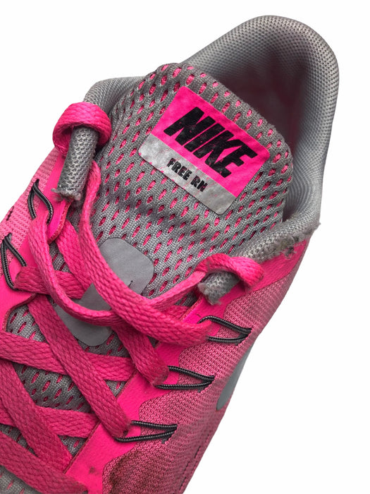 Nike Free RN GS 'Pink Blast' Sneaker Running Shoes Girls (Size: 6.5y) 833993-600